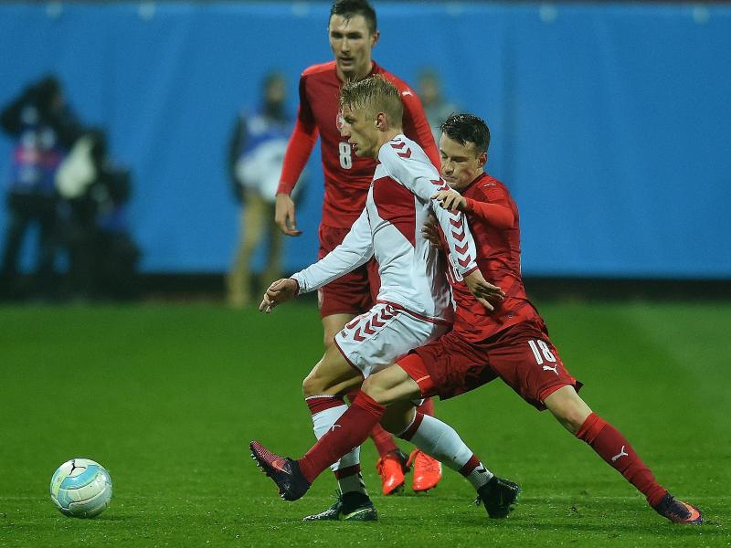 Tschechien und Dänemark trennten sich 1:1. Foto: Filip Singer/dpa