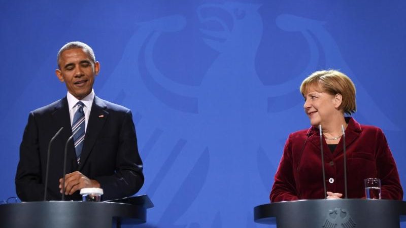 Nach Obamas Abschied hatte Merkel Tränen in den Augen