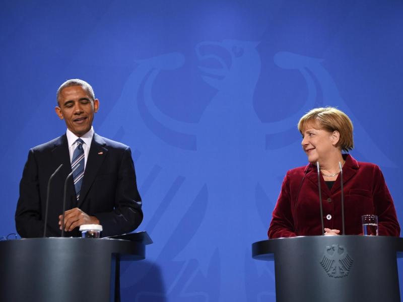 Nach Obamas Abschied hatte Merkel Tränen in den Augen