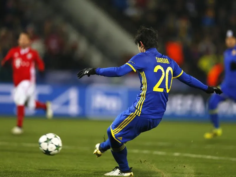 Sardar Azmoun erzielt den Treffer zum 1:1. Foto: Maxim Shipenkov/dpa