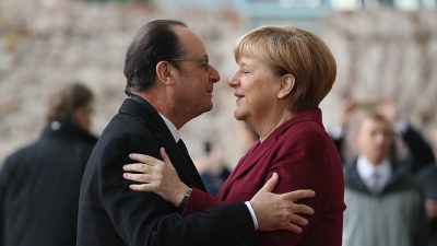 Ukraine-Konflikt: Merkel und Hollande für Verlängerung der EU-Sanktionen gegen Russland