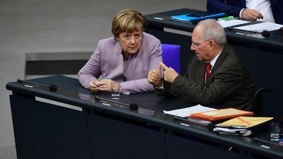 „Gegen Angela Merkel hat keiner eine Chance“: Schäuble rechnet mit Unions-Wahlsieg in Größenordnung von 2013