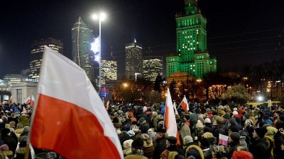 Polnische Oppositionspolitiker halten über Feiertage Mahnwache im Parlament