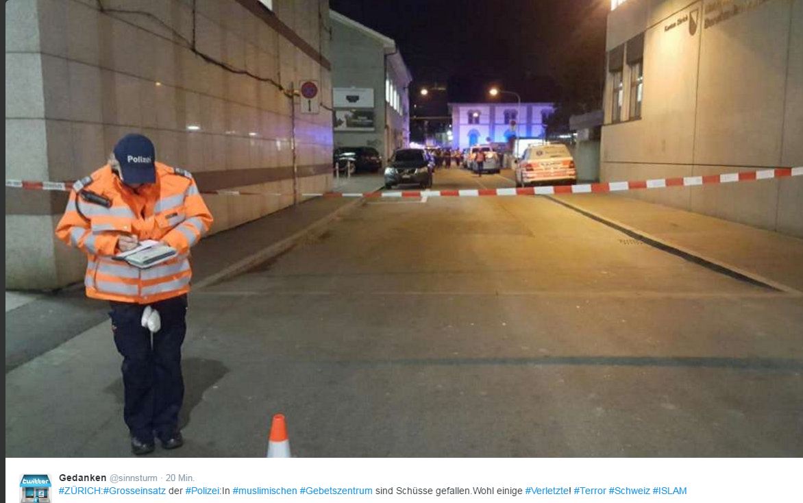 Moschee-Schießerei in Zürich: Mindestens drei Verletzte – Polizei findet eine tote Person