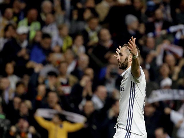 Karim Benzema erzielte zwei Treffer für Real Madrid. Foto: JuanJo Martin/dpa