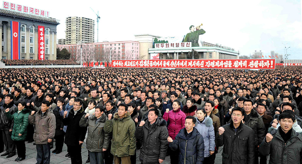 Tausende Nordkoreaner demonstrieren für Machthaber Kim und Atomkurs des Landes