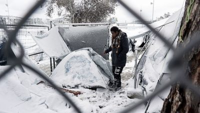 Griechische Behörden auf Kältewellen-Probleme für Flüchtlinge nicht vorbereitet