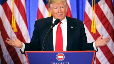 Trumps erste Pressekonferenz im Protokoll: „Alles was ich mir wünsche, sind ehrliche Reporter“