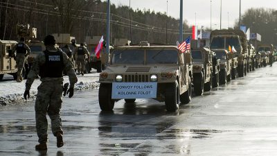 3.000 US-Soldaten und schweres Kriegsgerät – Riesiger US-Truppentransport durch Deutschland erreicht Polen