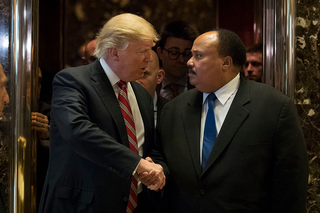 Treffen mit Martin Luther King III: Trump würdigt Bürgerrechtler Martin Luther King