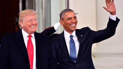 Trump und Obama fahren gemeinsam zu Vereidigungszeremonie