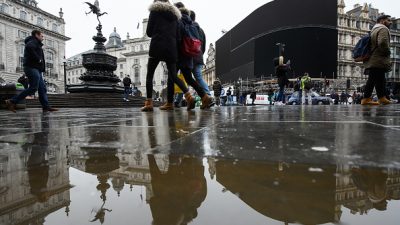 Licht aus am Londoner Piccadilly Circus