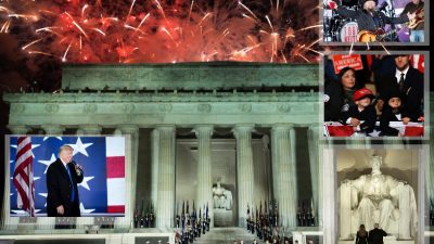 Washington: Welcome-Feier für Trump am Lincoln Memorial im Video (150 min)