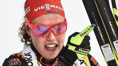 Biathletin Dahlmeier auch ohne Gelbes Trikot locker