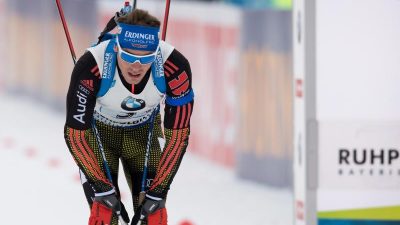 Deutsche Männer-Staffel Dritter in Ruhpolding