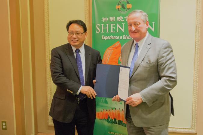 Bürgermeister von Philadelphia heißt Shen Yun herzlich willkommen