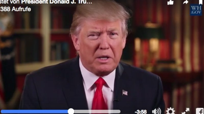 Trumps Wochenbericht an Amerikaner: 2. Videoansprache unzensiert