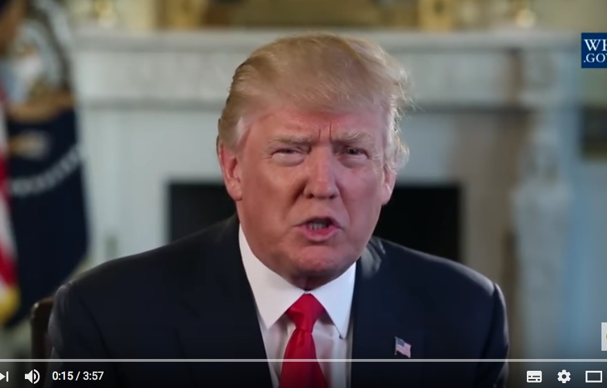 Trumps Wochenansprache würdigt Afroamerikaner – VIDEO