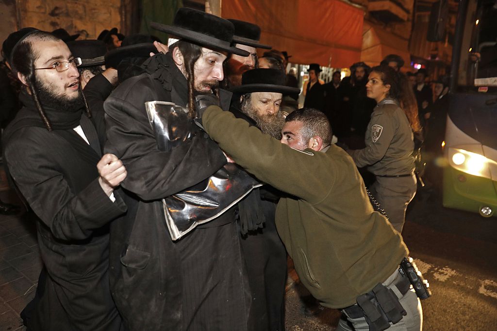 Gewaltsame Proteste von ultraorthodoxen Juden in Israel gegen Wehrdienst