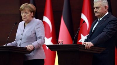 Türkischer Regierungschef Yildirim spricht vor umstrittenem Auftritt mit Merkel