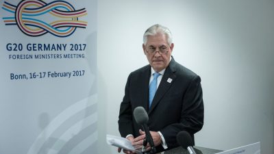 US-Außenminister Tillerson fordert von Moskau Einhaltung des Minsker Abkommens