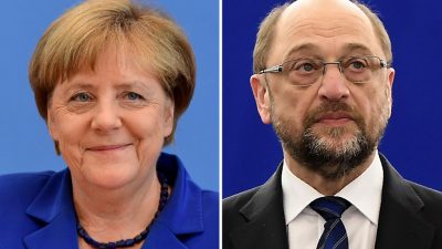 Schulz erwartet bei Bundestagswahl Kopf-an-Kopf-Rennen mit Merkel