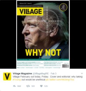 Trump Cover-Bild Village magazin