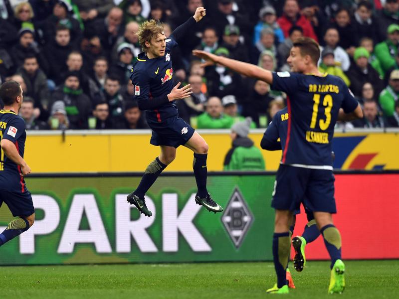Leipzig feiert 2:1-Auswärtssieg in Mönchengladbach