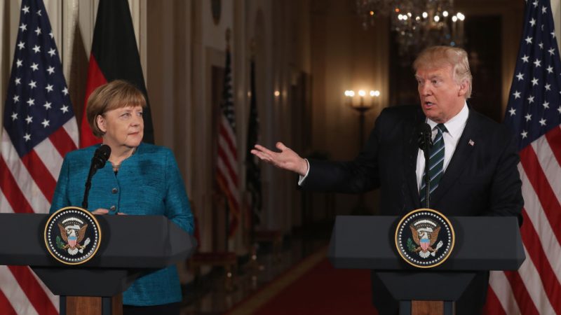 Trump und Merkel: 20 Minuten gemeinsame Pressekonferenz im Liveticker und Video