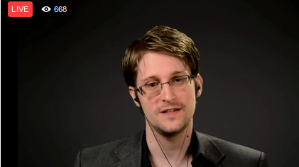 Snowden sprach live per Zuschaltung auf der Cebit + Livestream