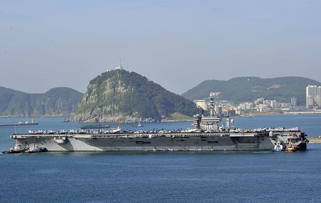 US-Flugzeugträger für Militärmanöver in Südkorea eingetroffen