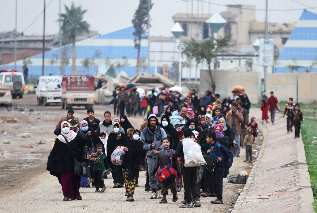 IOM: Fast 100.000 Iraker vor Kämpfen um West-Mossul geflohen
