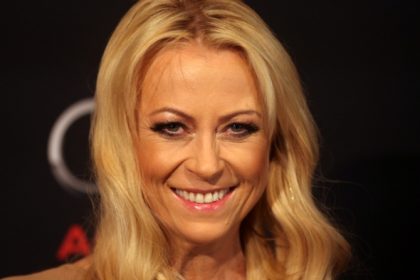 Jenny Elvers hat schon morgens gute Laune