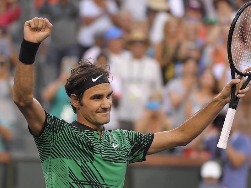 Federer siegt in Indian Wells klar gegen Nadal
