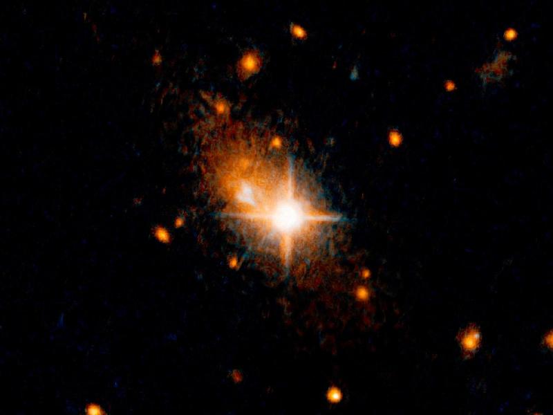 Schwarzes Loch aus seiner Heimatgalaxie geschleudert