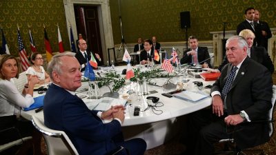 G7 einig: Keine Syrien-Lösung mit Assad an der Macht – und keine militärische Eskalation