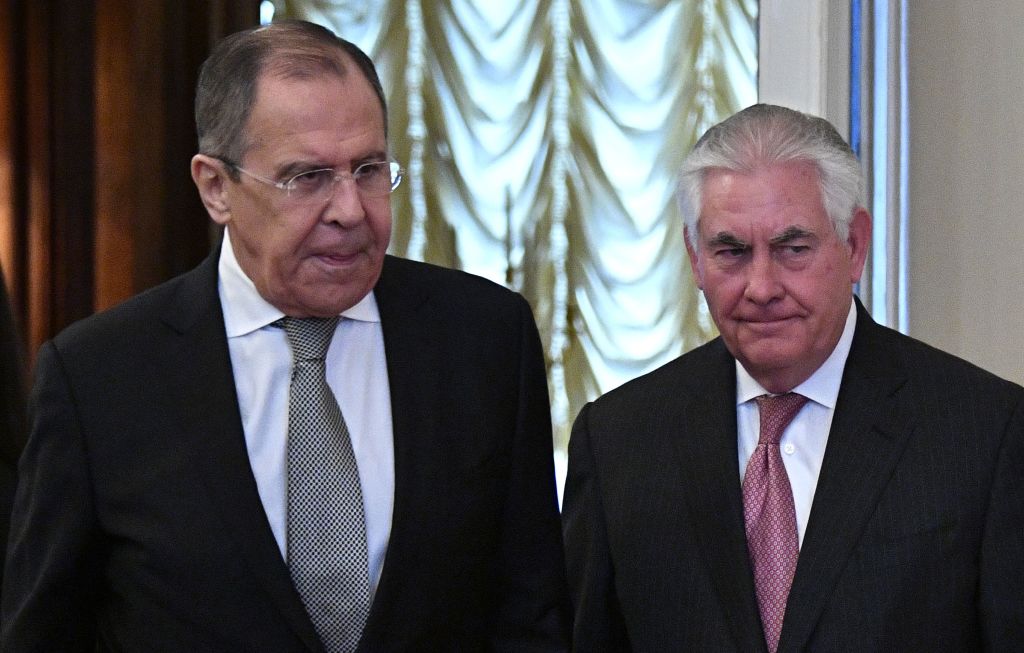 Bei Außenminister-Treffen in Moskau fordert Lawrow von Tillerson: „Keine weiteren US-Angriffe auf Syrien“