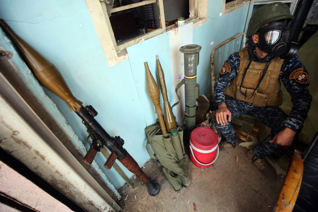 US-Armee: Irakische Soldaten nach Chemiewaffenangriff des IS in Mossul behandelt