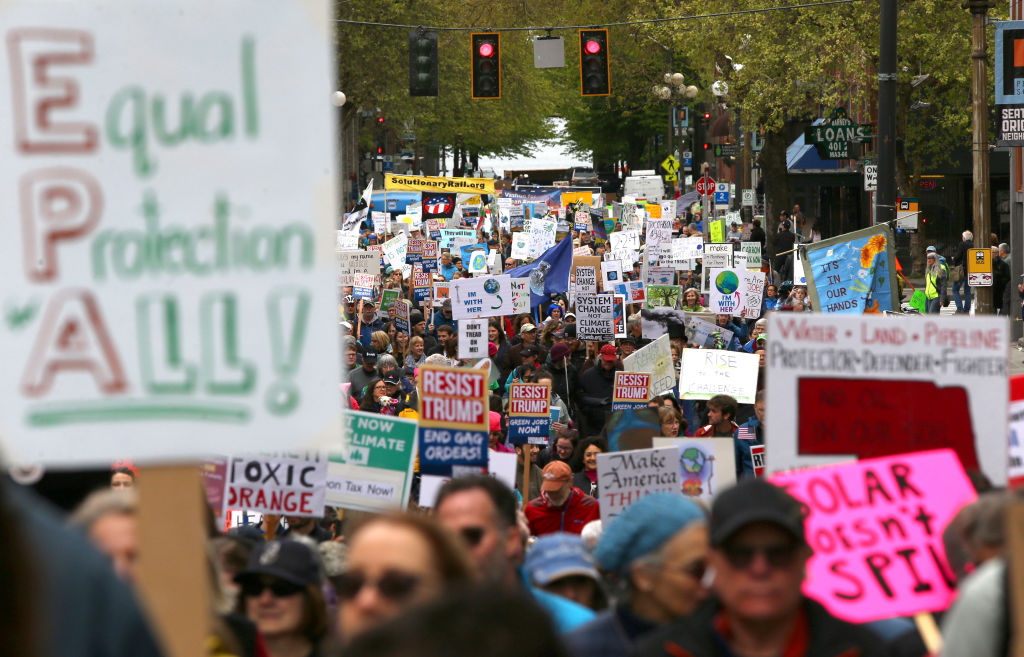 „Marsch für das Klima“: Zehntausende demonstrieren in Washington gegen Umweltpolitik Trumps