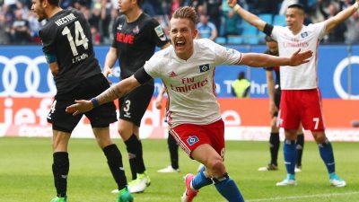 HSV setzt Lauf in der Liga fort: Spätes 2:1 gegen 1. FC Köln