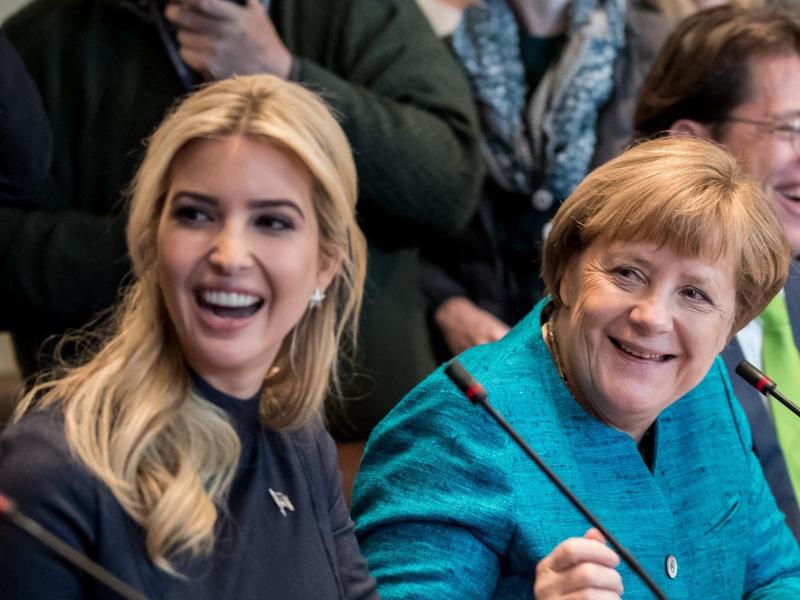 Ivanka Trump trifft Kanzlerin Merkel zu Podiumsdiskussion in Berlin