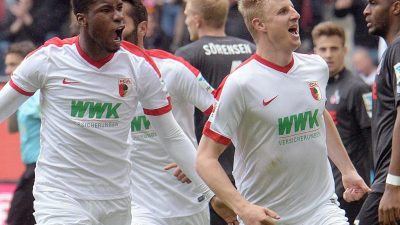 FC Augsburg zittert sich zum 2:1 gegen 1. FC Köln