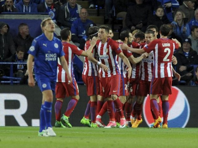 Atlético Madrid setzte sich gegen Leicester City durch. Foto: Rui Vieira/dpa