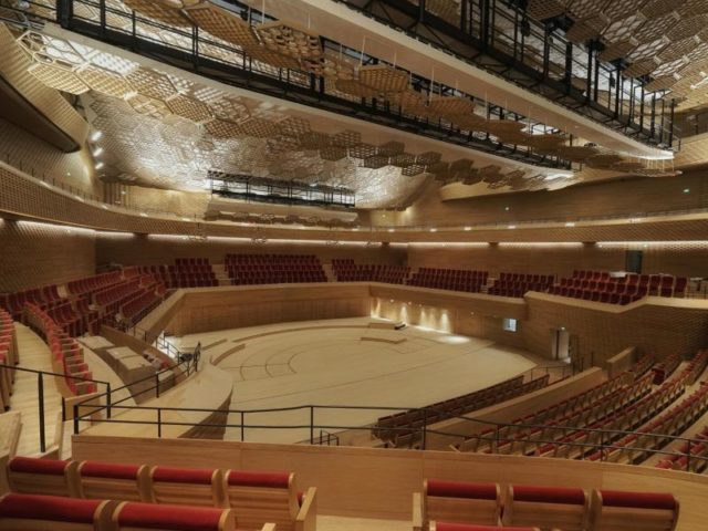 Das Auditorium der Konzerthalle «Seine Musicale» in Paris. Foto: Nicolas Grosmond/dpa
