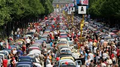 Berlin: Unter der Siegessäule bahnt sich die automobile Revolution an