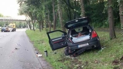 Anschlag oder Unfall? Auto von AfD-Wahlkämpfern in voller Fahrt gerammt