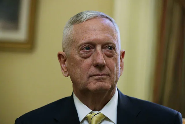 WASHINGTON, DC - DECEMBER 07: U.S. Defense Secretary-nominee, retired Marine Gen. James Mattis, is seen during a meeting with Senate Majority Leader Sen. Mitch McConnell (R-KY) December 7, 2016 at the Capitol in Washington, DC. Mattis, who had retired from the military in 2013, will need a waiver from Congress because current federal law bars military personnel who have retired less than seven years from taking the position. (Photo by Alex Wong/Getty Images)