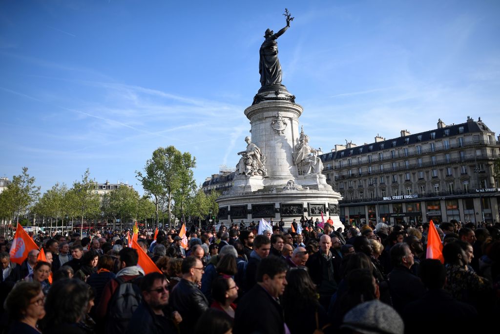 Paris: Kundgebungen stehen im Zeichen des Wahlkampfs