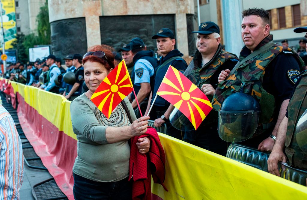 Erneut tausende nationalistische Demonstranten in Mazedonien auf der Straße