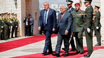 Palästinenserpräsident Abbas empfängt Trump in Bethlehem